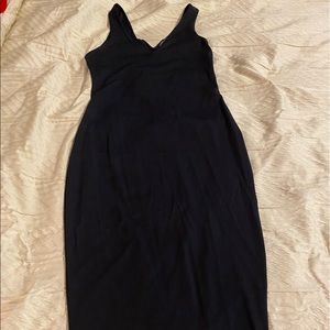 Zara black midi dress